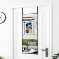 vidaXL, vidaXL Türspiegel Schwarz 40x100 cm Glas und Aluminium