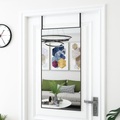 vidaXL, vidaXL Türspiegel Schwarz 50x100 cm Glas und Aluminium