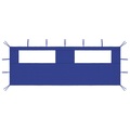 vidaXL Pavillon-Seitenwand mit Fenstern 6x2 m Blau