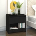 vidaXL Nachttisch Schwarz 40x30x39 cm Spanplatte