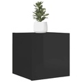 vidaXL TV-Wandschränke 4 Stk. Hochglanz-Schwarz 30,5x30x30 cm