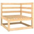 vidaXL Garten-Ecksofa Kiefer Massivholz