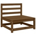 vidaXL Garten-Mittelsofa Honigbraun Massivholz Kiefer