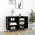 vidaXL Sideboard Schwarz 103,5x35x70 cm Spanplatte