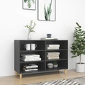 vidaXL Sideboard Grau 103,5x35x70 cm Spanplatte