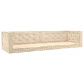 vidaXL Palettenkissen 6-tlg. Beige Baumwolle