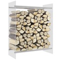 vidaXL, vidaXL Brennholzregal Transparent 80x35x100 cm Hartglas