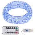 vidaXL, vidaXL LED-Lichterkette Blau 30 m