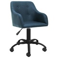vidaXL Bürostuhl Drehbar Blau Stoff