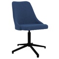 vidaXL, vidaXL Esszimmerstuhl Drehbar Blau Stoff