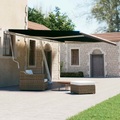 vidaXL, vidaXL Standmarkise Einziehbar Handbetrieben 600x300 cm Anthrazit