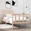 vidaXL Massivholzbett 90x190 cm 3FT Single