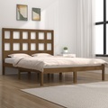 vidaXL Massivholzbett Honigbraun 180x200 cm 6FT Super King Size