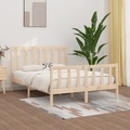 vidaXL Massivholzbett 140x190 cm