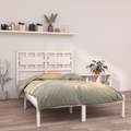 vidaXL Massivholzbett Weiß 150x200 cm 5FT King Size