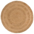vidaXL, vidaXL Teppich Jute Handgeflochten 180 cm Rund