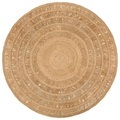 vidaXL, vidaXL Teppich Jute Handgeflochten 180 cm Rund
