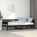 vidaXL Tagesbett Schwarz Massivholz Kiefer 80x200 cm