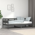 vidaXL Tagesbett Grau Massivholz Kiefer 90x190 cm