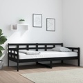 vidaXL Tagesbett Schwarz Massivholz Kiefer 90x190 cm