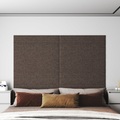 vidaXL Wandpaneele 12 Stk. Taupe 90x15 cm Stoff 1,62 m²
