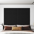 vidaXL Wandpaneele 12 Stk. Schwarz 90x30 cm Stoff 3,24 m²
