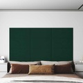 vidaXL Wandpaneele 12 Stk. Dunkelgrün 60x30 cm Samt 2,16 m²