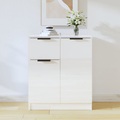 vidaXL Sideboard Hochglanz-Weiß 60x30x70 cm Holzwerkstoff