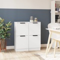 vidaXL Sideboards 2 Stk. Weiß 30x30x70 cm Holzwerkstoff