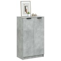 vidaXL Schuhschrank Betongrau 59x35x100 cm Holzwerkstoff