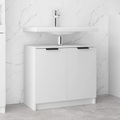 vidaXL Badezimmerschrank Weiß 64,5x33,5x59 cm Holzwerkstoff