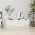 vidaXL TV-Schrank Hochglanz-Weiß 102x35x36,5 cm Holzwerkstoff