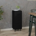vidaXL Sideboard Schwarz 34,5x34x90 cm Holzwerkstoff