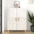 vidaXL Sideboard Hochglanz-Weiß 69,5x34x90 cm Holzwerkstoff