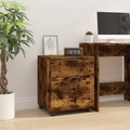 vidaXL Mobiler Aktenschrank mit Rollen Räuchereiche 45x38x54 cm