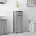 vidaXL Badezimmerschrank Grau Sonoma 32x34x90 cm Holzwerkstoff