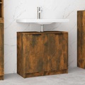 vidaXL Badezimmerschrank Räuchereiche 64,5x33,5x59 cm Holzwerkstoff