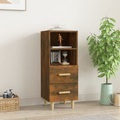 vidaXL Sideboard Räuchereiche 34,5x34x90 cm Holzwerkstoff