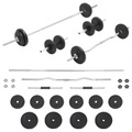 vidaXL, vidaXL Langhantel- und Kurzhantel-Set 30 kg