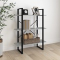 vidaXL Bücherregal Grau Sonoma 100x30x105 cm Holzwerkstoff