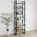 vidaXL Hochschrank Grau Sonoma 80x30x210 cm Holzwerkstoff