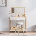 vidaXL Konsolentisch Weiß 82x38x75 cm Holzwerkstoff