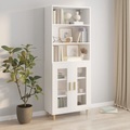 vidaXL, vidaXL Highboard Weiß Holzwerkstoff