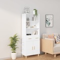 vidaXL, vidaXL Highboard Weiß Holzwerkstoff