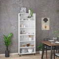 vidaXL, vidaXL Highboard Weiß Holzwerkstoff