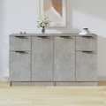 vidaXL Sideboards 2 Stk. Betongrau 60x30x70 cm Holzwerkstoff