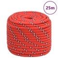 vidaXL Bootsseil Rot 18 mm 25 m Polypropylen