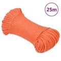 vidaXL Arbeitsseil Orange 3 mm 25 m Polypropylen