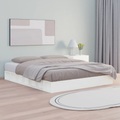vidaXL Massivholzbett Weiß 200x200 cm