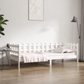 vidaXL Tagesbett Weiß 90x200 cm Massivholz Kiefer